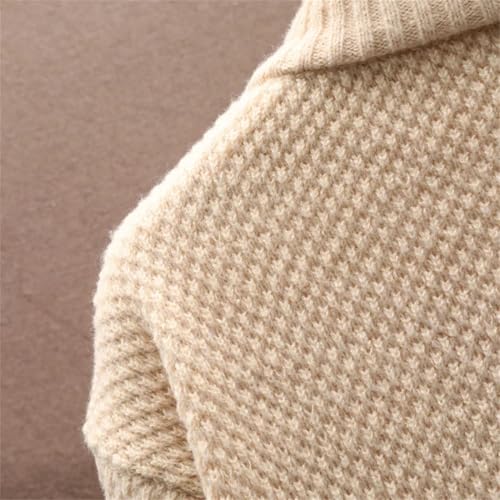 Men's Half Turtleneck Sweater Pullover Long Sleeve Warm Cozy Soft Knit Comfortable Casual Modern Style4