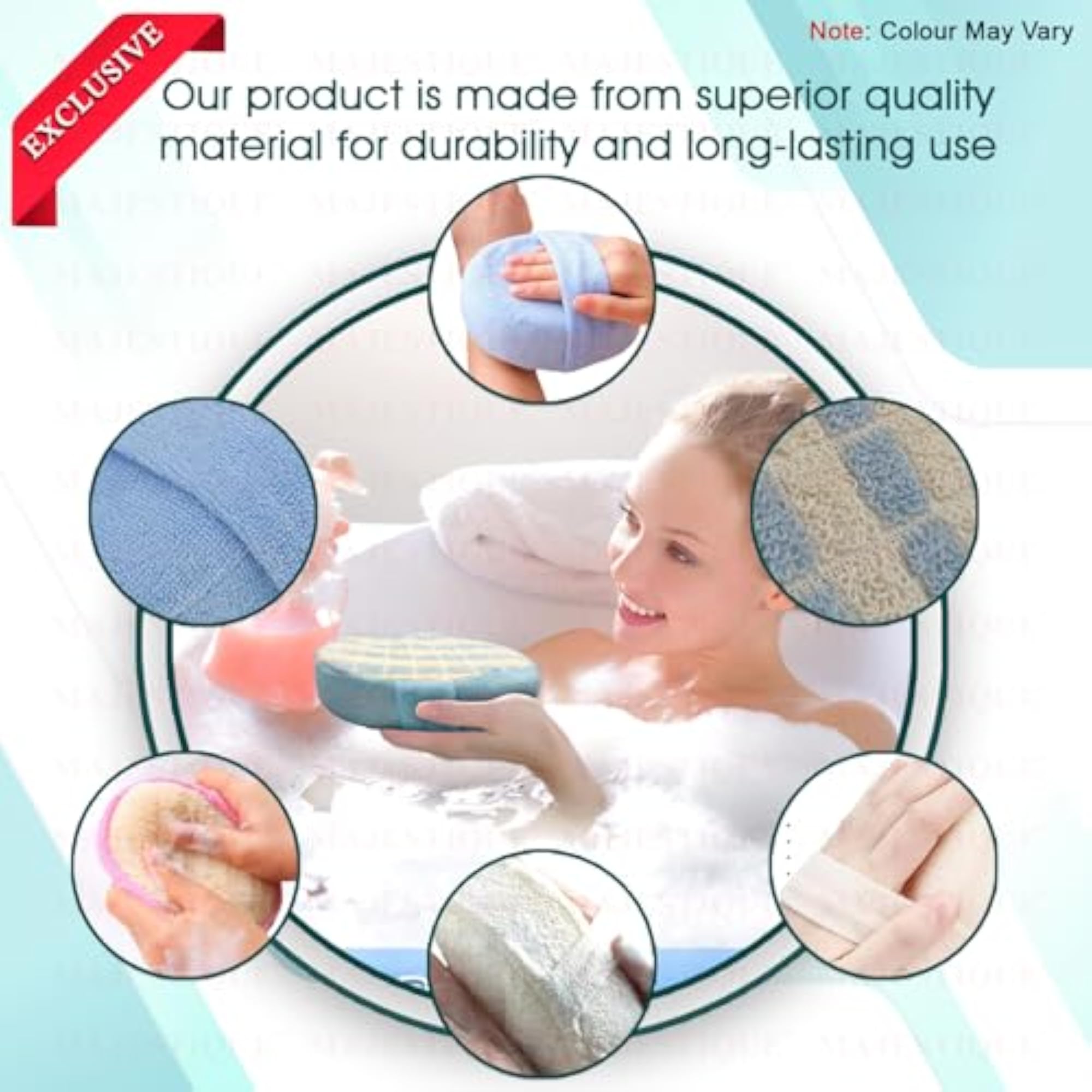 Premium Fiber Bath Sponge for Men & Women