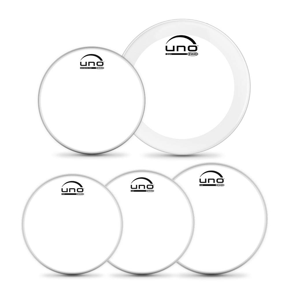 Evans UNO G2 COATED STANDARD DRUM HEADS PACK WITH 22EQ4, White