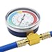 OCR R134A Charging Hose with Measuring Pressure Gauge, AC Refrigerant Recharge Kit, Auto Car Air Conditioning U Charging Hose Adapter with R134A Quick Coupler