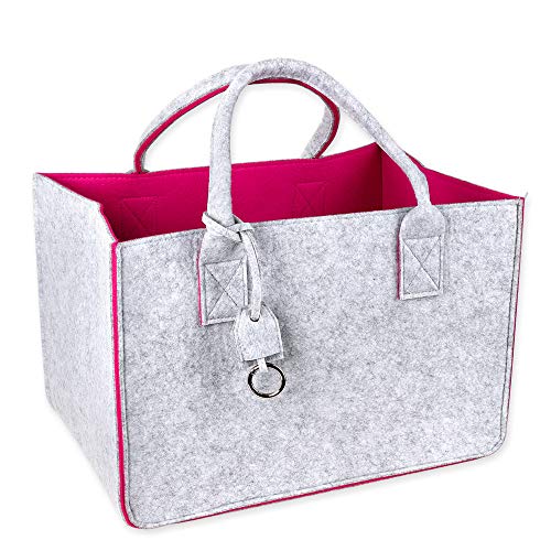 Schramm® Filztasche in 7 Farben 40x27x27cm Kaminholztasche Einkaufstasche Aufbewahrungstasche Filz Tasche Filztaschen… - Image 3