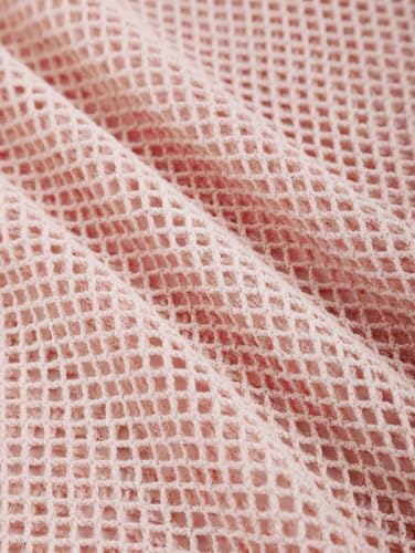 Image of ZAFUL Sarong Coverups for Women Beach Vacation Fishnet See Thru Tie Side Bathing Suit Cover Up Mini Skirt (1-Light Red, One Size)