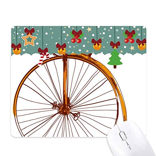 Alfombrilla de ratón de goma para evitar deslizamientos con diseño retro de bicicleta