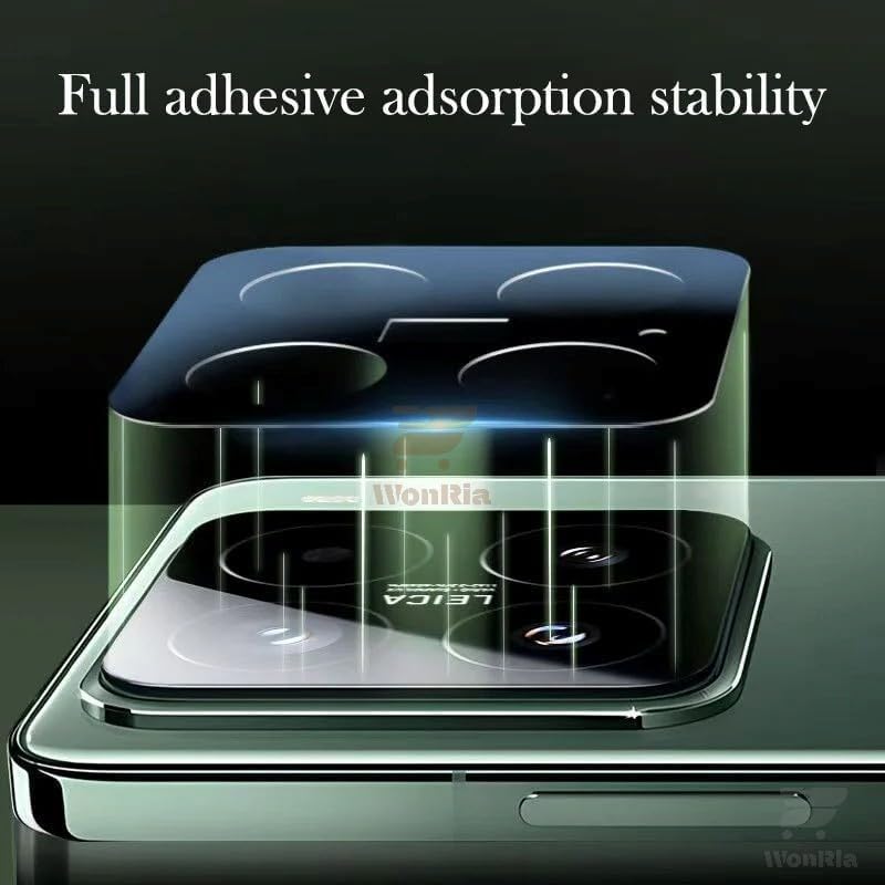 Image of Pack 1- Back Camera Lens Protector for Xiaomi Mi 15 5G [3D Premium] Camera Glass Protector (Black)