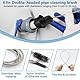 WJMY 5 Stück Abflussreiniger Spirale, 79 inch Drain Cleaner, 61 inch Doppelkopf Rohrreinigungsbürste, Abflussbürste Waschbecken, Abflussspirale für Küchen- und Duschabflüsse