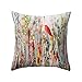 wintefei Win Bird Flower Throw Pillow Case 18x18 inch Bed Sofa Living Room Decor Cushion Cover? - 1#