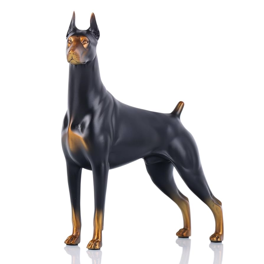 ドーベルマン　置物 楽天市場】WOOBIA ドーベルマン いぬ 犬の置物ドーベルマンピッ