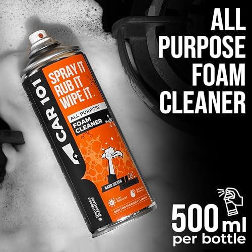 Image of Car101 All Purpose Foam Cleaner 500 ml | Premium Multi-Surface Car Interior and Exterior Cleaning | Spray for Leather, Dashboard | Deep Cleaning Foam Formula