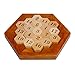 Larcele Hölzernes Mathe Hexagon Zahlenpuzzle Sudoku Brettspiel FWPP-01