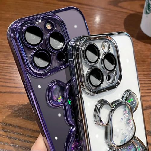 Coque pour iPhone 15 Toon Ours Liusha en silicone transparent pour ados - 5