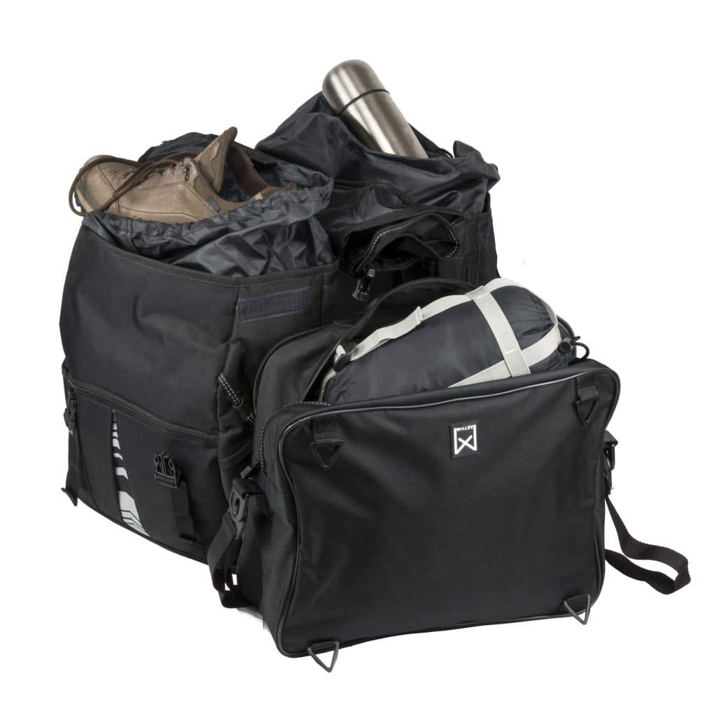 Willex Doppelte Gepäckträgertasche XL 1200 mit Oberfach
