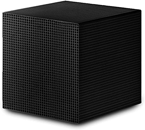 YauYukii Water Trough Purifier Cube Livestock Charcoal for Fish Tank Super ​Strong Filtration and Absorption ​Eco-Aquarium Filter ​Media Cubes ​for Ponds, Horse Trough, Water Tan, 4X4X4 Inch