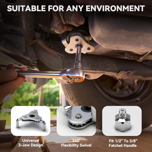 DISEN 8-Piece Oil Filter Wrench Set