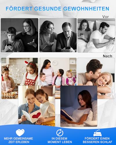 iDiskk Sichere Zeit-Schließfächer, Handyfach mit Timer, Abhängigkeitsverwaltungssperre, Videospiele deaktivieren, soziale Medien, Zeitsperre