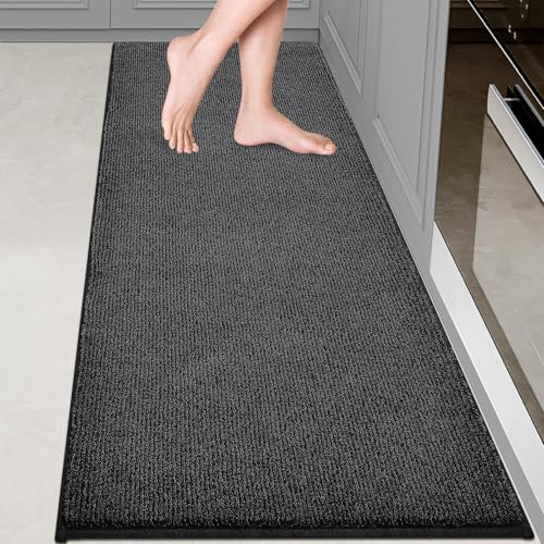 Image of Washable Kitchen Rug 24 inch x 70 inch Rectangular, Non Slip Absorbent Indoor Entryway Runner Rug for Floor, Laundry, Bathroom, Bedroom (Roll Packing)