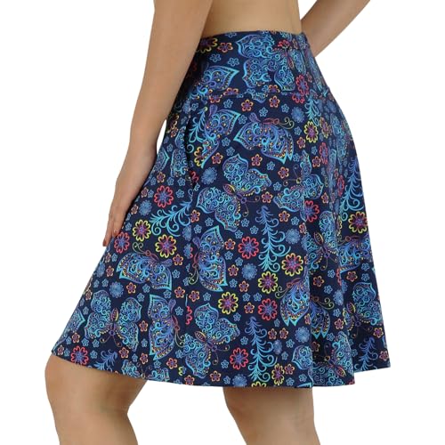 Turnhier Women's 20" Knee Length Skorts Skirts Casual Athletic Tennis Golf Skirt with Pockets2