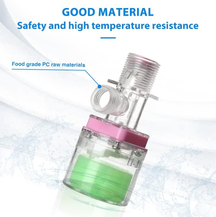 Image of THG Transparent Automatic Water Level Control Valve | Overflow Protection | High Flow Float Valve | Durable & Easy Installation | Water Tank Level Controller for Home (3 /4 inch Vertical)
