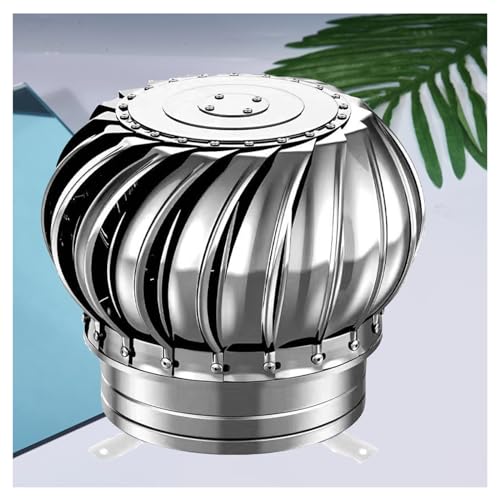 SBCGFY Sombrerete Giratorio para Chimenea, Tapa de Chimenea antirretorno de Acero Inoxidable, sombrerete Giratorio de Acero Inoxidable, Salida de ventilación de ático (250mm/9.84in)