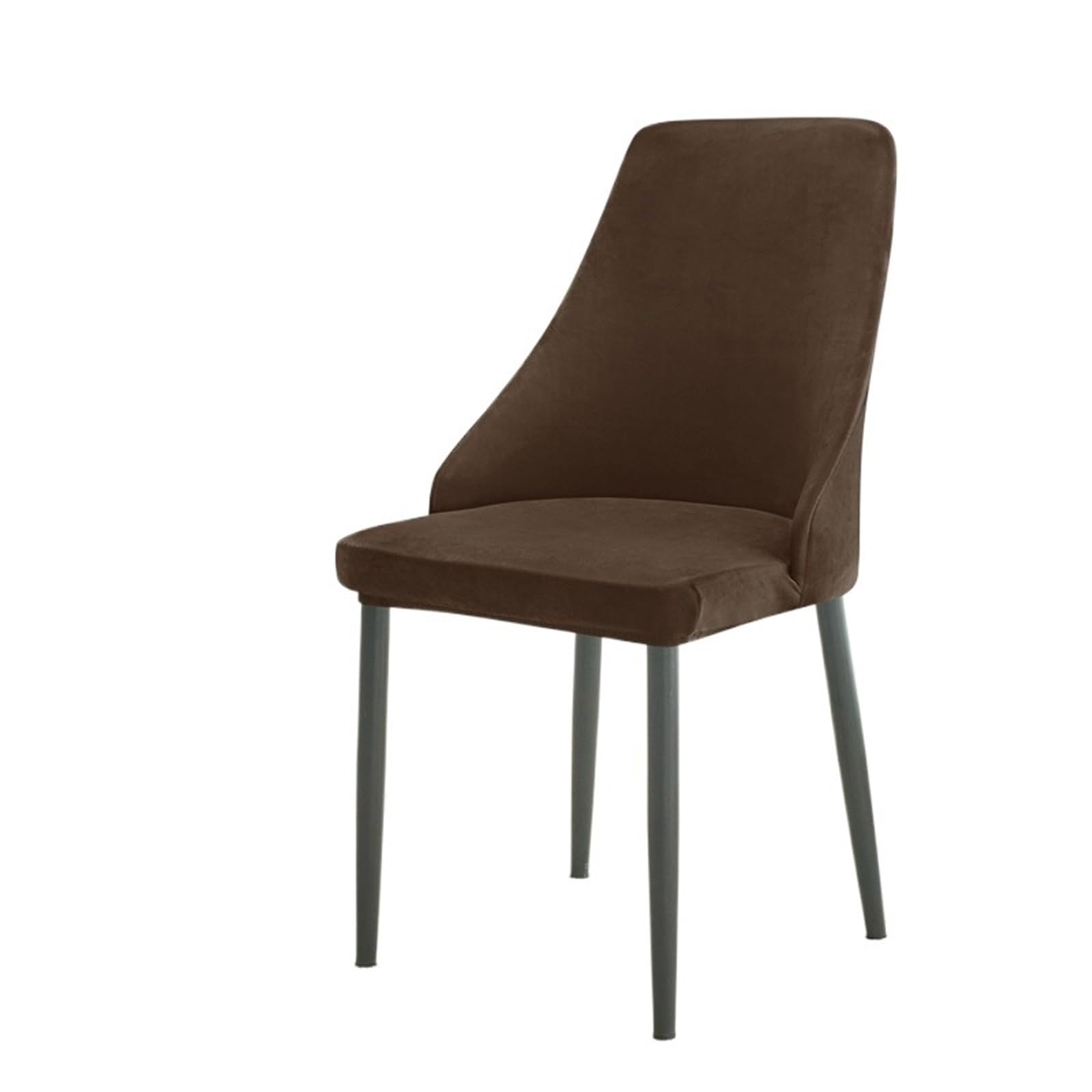 FVDZRFIE Chair Covers 1/2/4/6pcs Velvet Chair Cover Stretch Curved Small Dining Room(Color 4,6pcs Chair Cover)
