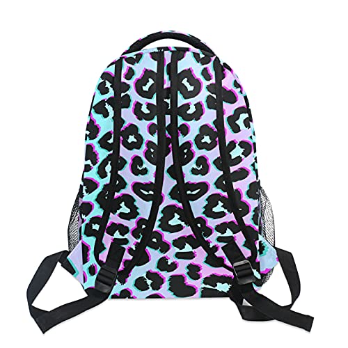 Bookbags Laptop Backpack For High School Women/Men Teens Rainbow Leopard Print Cheetah Animal Student Travel College Casual Shoulder Daypack #TOP2