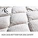 furrybaby Dog Bed Mat Flat Crate Mat with Anti-Slip Bottom Machine Washable Pet Kennel Pad for Dog Sleeping (L 42x28'', Grey Mat)