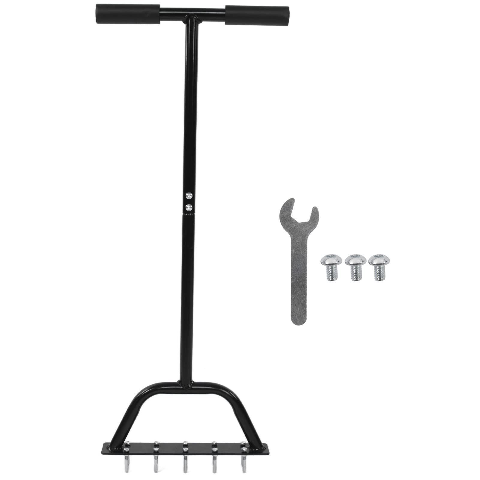 Aérateur à Main Aérateur de pelouse Outil de Jardin Professionnel Robuste en Acier au Carbone avec pédales élargies épaissies pour ameublir et Retourner Le Sol dans Les Jardins,