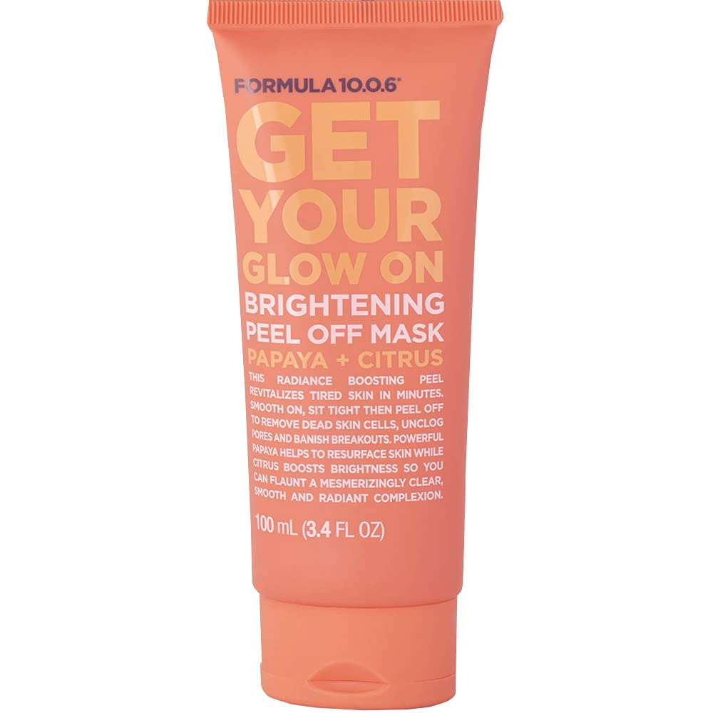 Formula 10.0.6 Get Your Glow On Brightening Peel Off Mask 100ml, White, (Pack of 1)