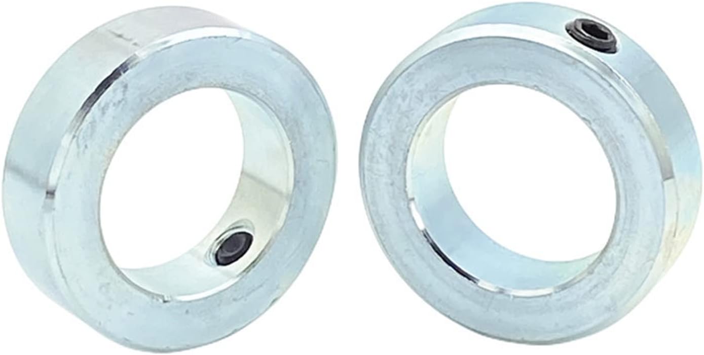 1pcs Carbon Steel Shaft Collars Fixing Ring Screwed Retaining Ring Locating Ring Fastener Throat Clamp Thrust Ring 1Pcs (Size : 40-63-18mm M10)