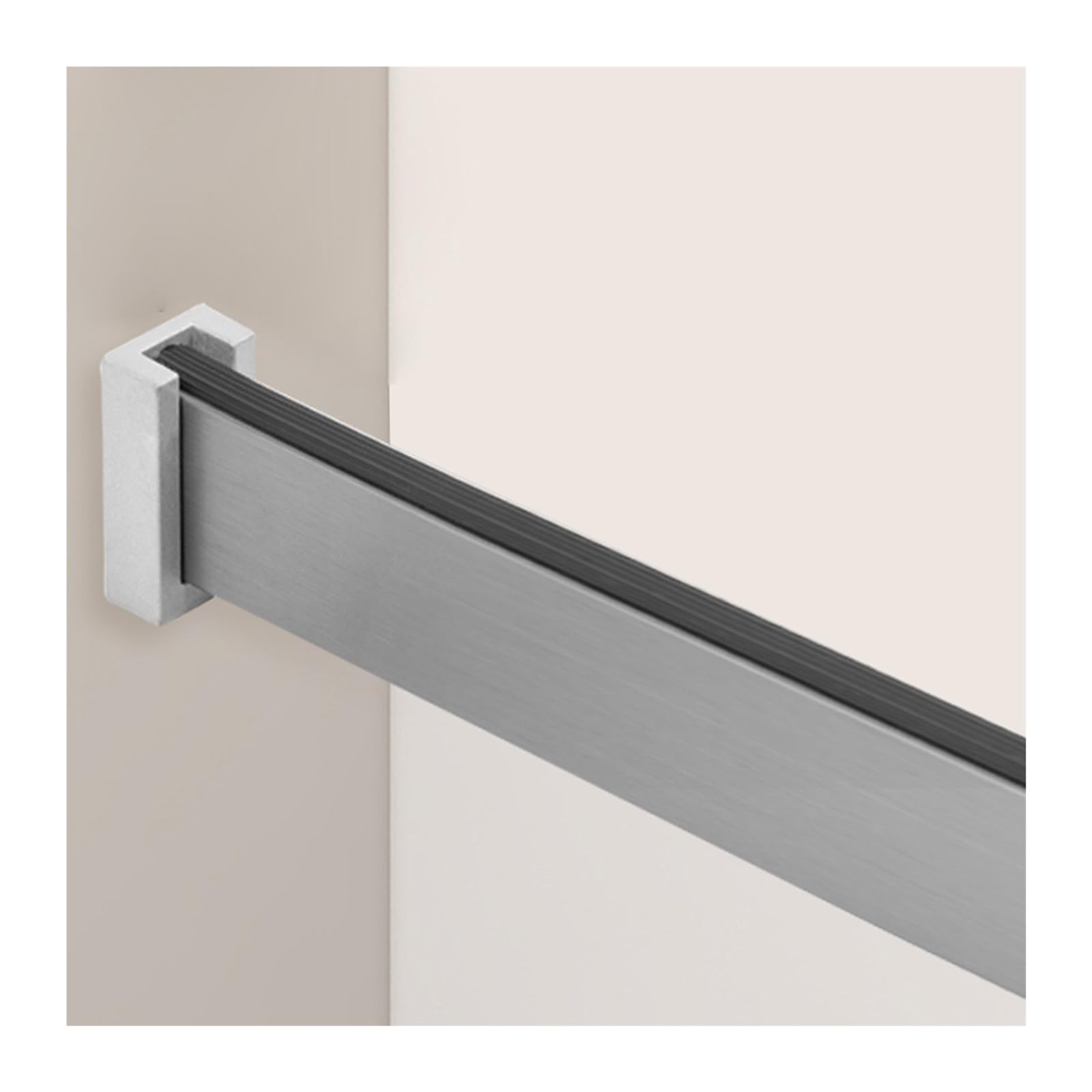 Barra Armario Barra de clóset Colgador de Ropa para Armario para Chaquetas Ropa de Cama Mantas Barra de colgar para armarios Barra divisoria de aluminio para Armarios de Dormitorio (colore: