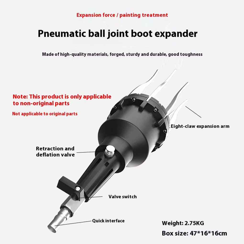 BEALIFE Herramienta neumática de instalación de CV, Herramienta para Cubierta automóvil con Jaula Bolas, Bola Exterior aleación Aluminio, Resistente para desmontaje