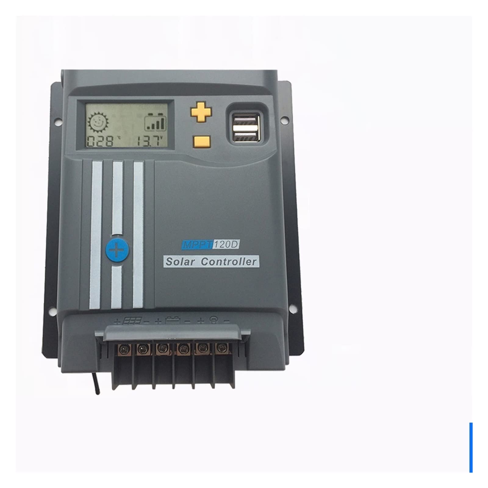 MPPT 40A/30A/20A/10A Regolatore di Carica Solare 12V 24VAuto Con Display LCD WIFI for Max PV 100VDC Batteria Al Litio Al Piombo(With Bluetooth,40A_12V24V)