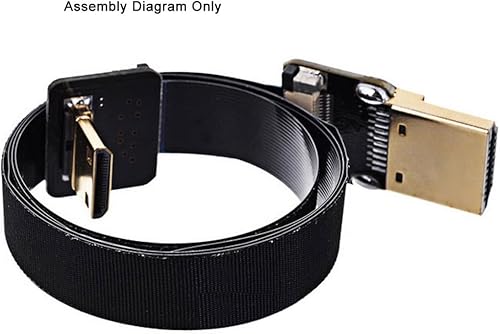 Vista 34 de chenyang Grosor 0.012 in Paso 0.020 in 20Pin Cinta Flexible Cable plano 1.64FT/0.5M para conector HDMI, Raspberry Pi, GoPro, Mini Display, Dron