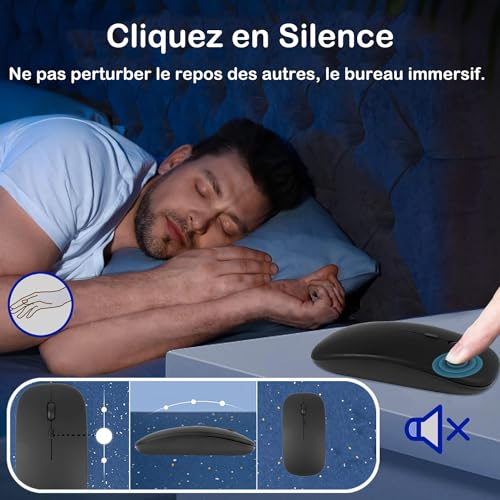 Kit de teclado y mouse Bluetooth inalámbrico con teclas redondas de alta precisión 6