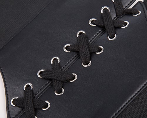 Grace Karin Women's Vintage Victorian Plus Size Corset Steampunk Belt For Dress(M,Black) #TOP4