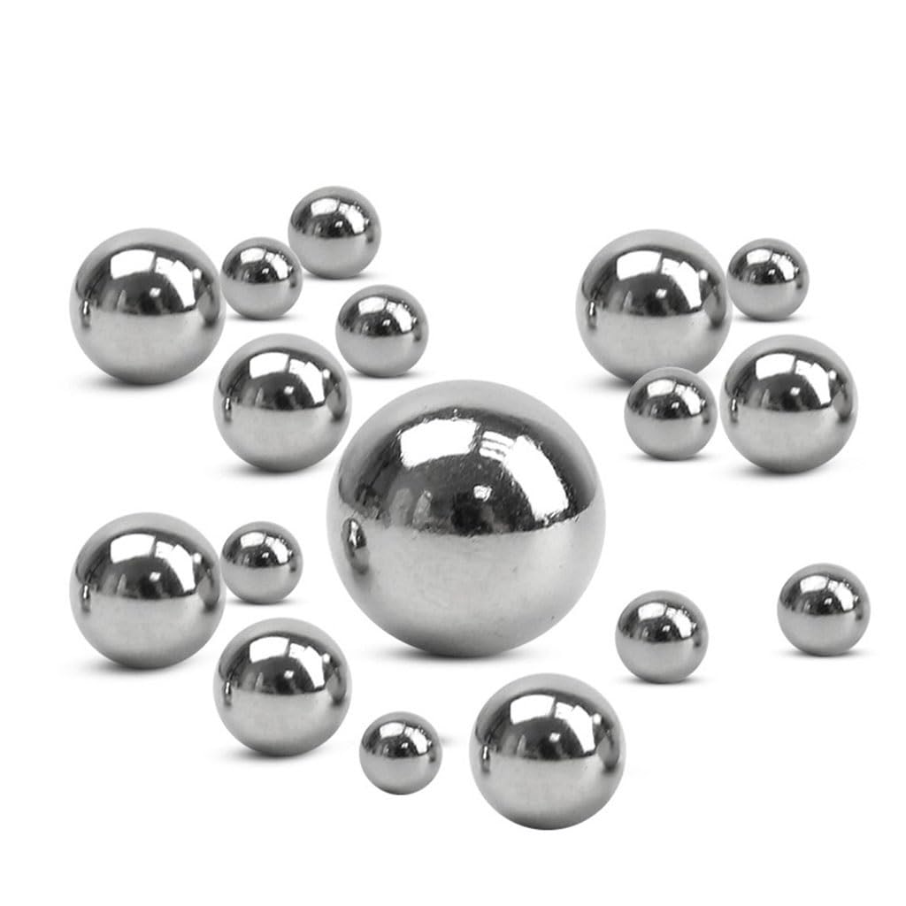 Sfere Lisce in Acciaio Inossidabile for Caccia/Fionda, Diametro 6/6,5/7/7,5/8/8,5/9/9,5/10/11/12 Mm Sfera in Acciaio Solido, 100 Pezzi(12mm)