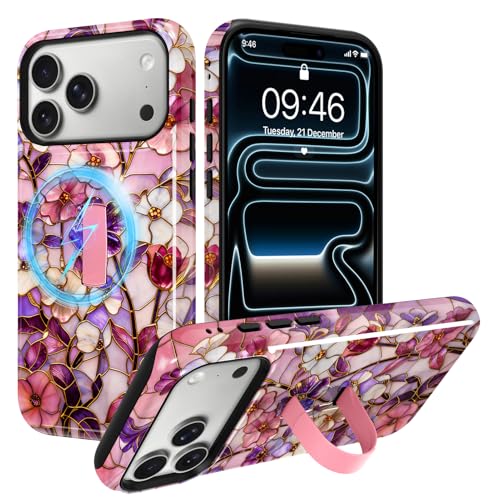 Coque iPhone 17 Pro rose compatible MagSafe pour vos appels mains libres