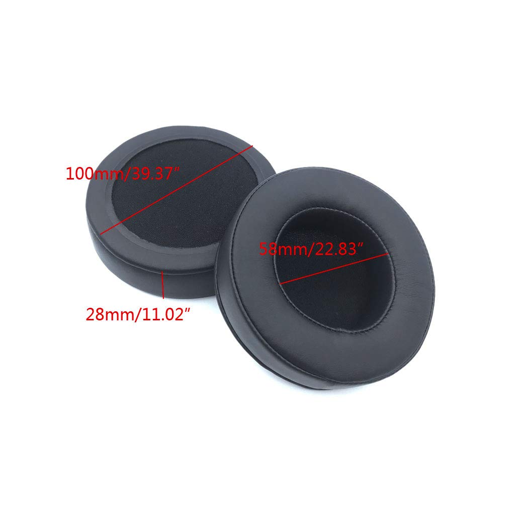 Almohadillas de reemplazo, Auriculares de fácil sustitución, auriculares de 100 Mm, cubiertas de espuma más gruesas, fundas, almohadillas, accesorios de repuesto
