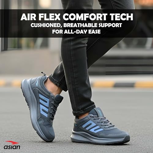 Image of ASIAN Men BOSS-02 Running and Casual Wear Running Shoes with Laces, Lightweight and Comfortable Shoes for Men & Boys, Ideal for Sports, Gym, Walking, and Daily Use
