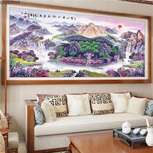 Diamond Painting Kit Complet Adultes 90x210 - Artisanat d'Art Grand Format pour Mur