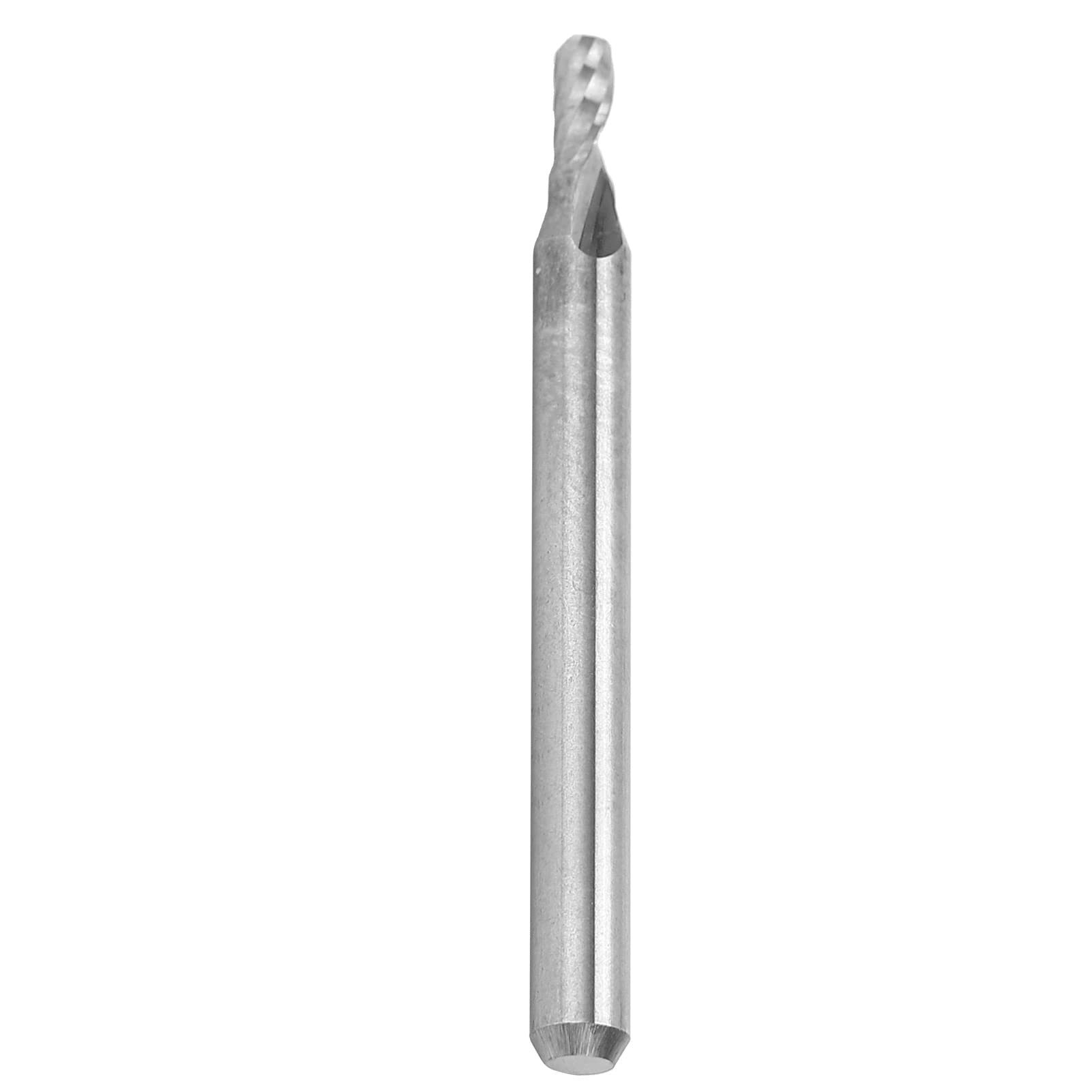 Fresa a Spirale 5 Pezzi Fresa a Flauto Singolo in Acciaio Al Tungsteno Ad Alta Durezza per Intaglio del Legno Diametro Gambo 3,175 Mm