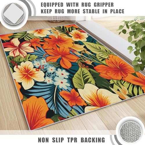 Tapete Decorativo NejTrenzy 2x3 Pies Polyester Naranja miniatura 6