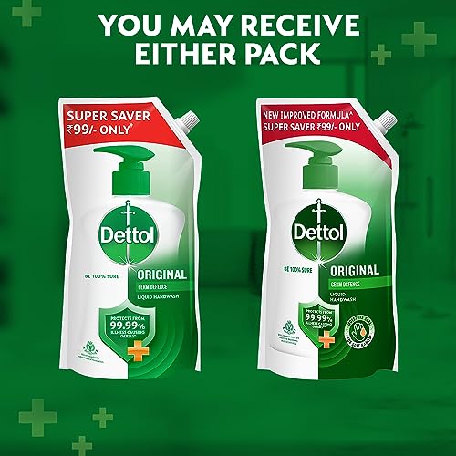 Dettol Liquid Handwash Refill - Original Hand Wash- 675ml | Germ Defence Formula | 10x Better Germ Protection - Image 4
