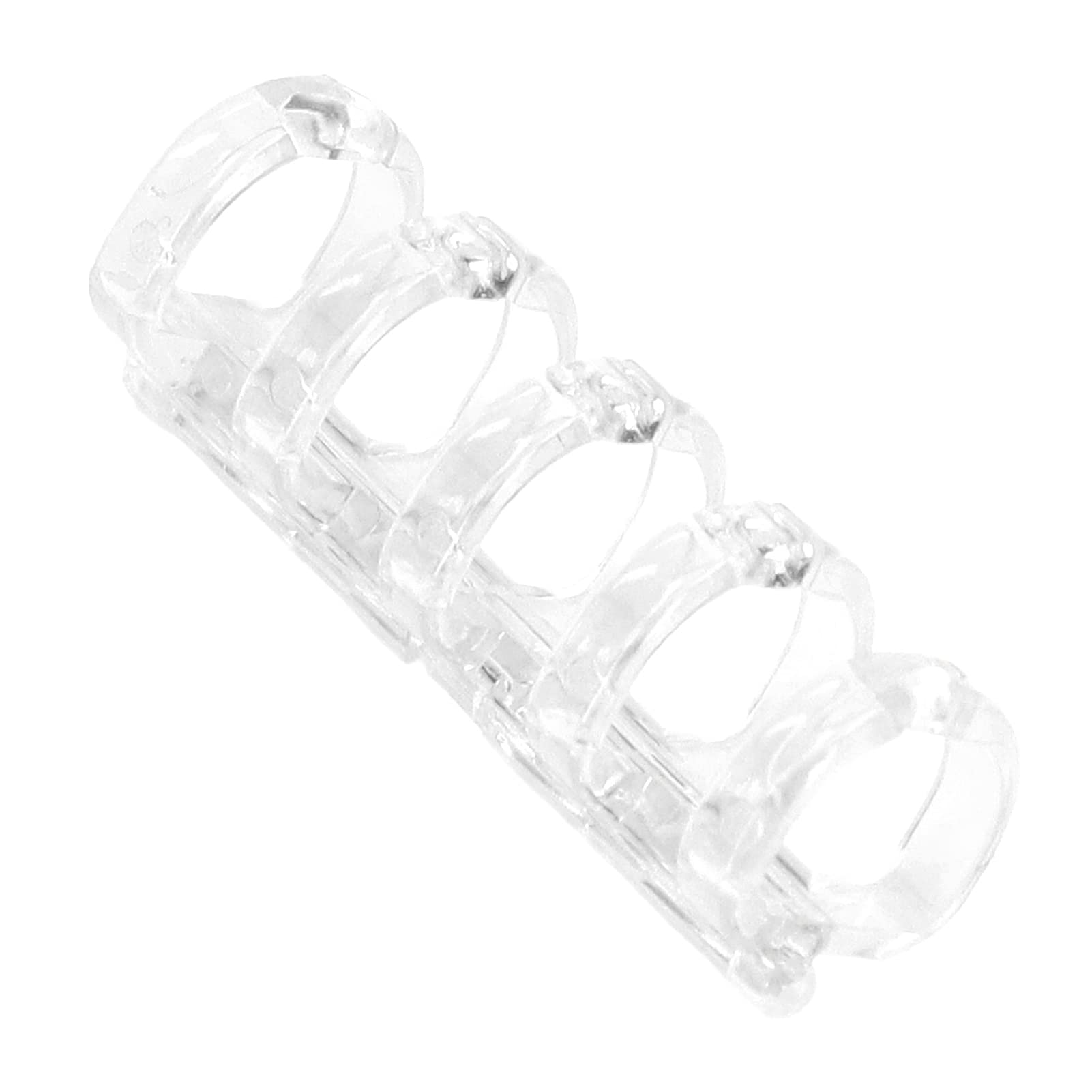 60 Anneaux De Reliure Plastique Transparents Mobiles - Fournitures De Bureau Universelles - Pour Classeurs, Cahiers, Organisation - 2