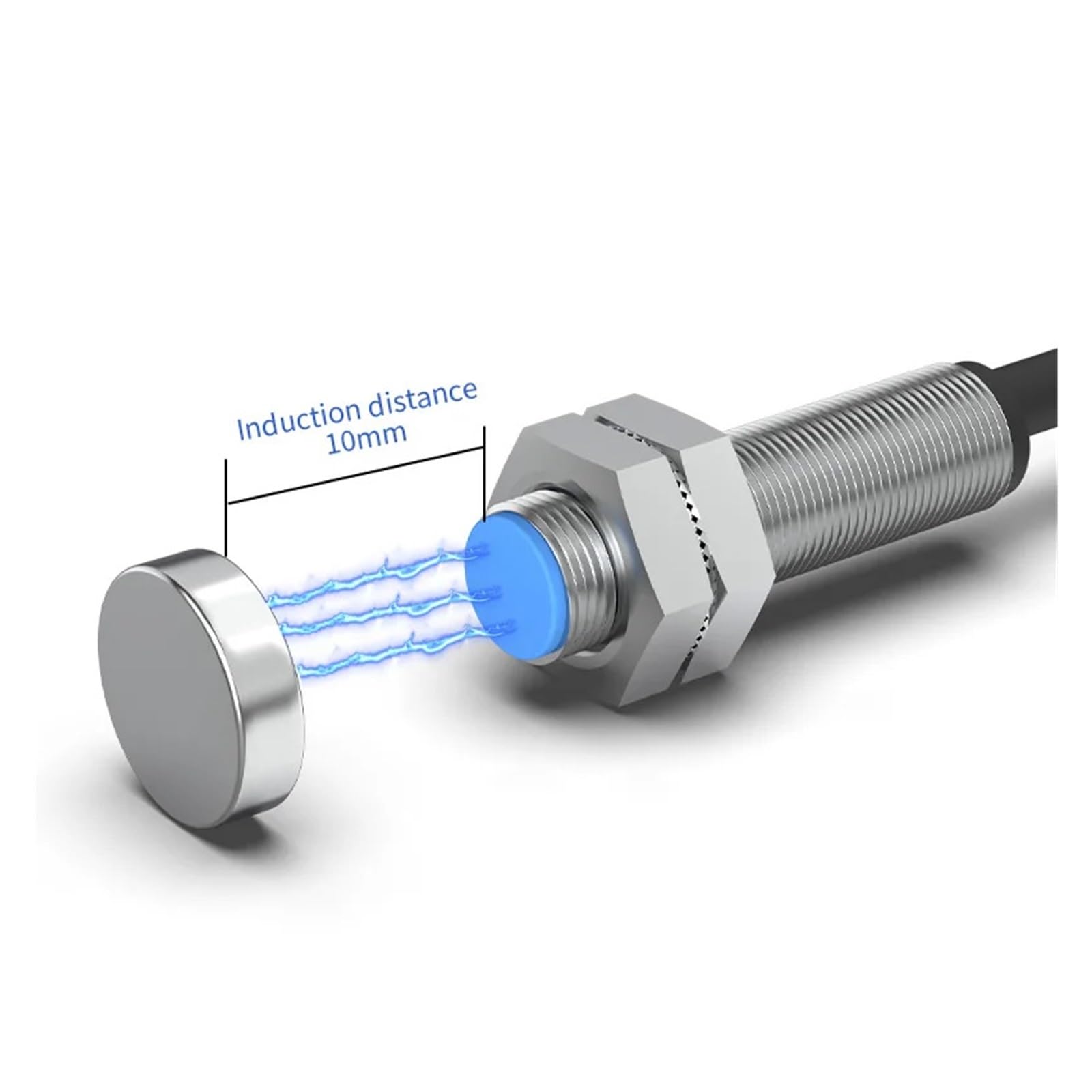 Interruttore sensore di prossimità Magnetico ad Effetto Hall Serie 5001 M8 Distanza rilevamento 10 mm DC10-30 V NPN PNP Polo N o S | Dc 3-wires Pnp Nc
