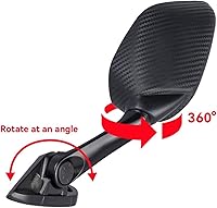 Vista 4 de Para Yamaha espejo lateral de motocicleta para Xmax 300 400 125 250 2017 2018 2019 negro plástico espejo retrovisor Accesorios