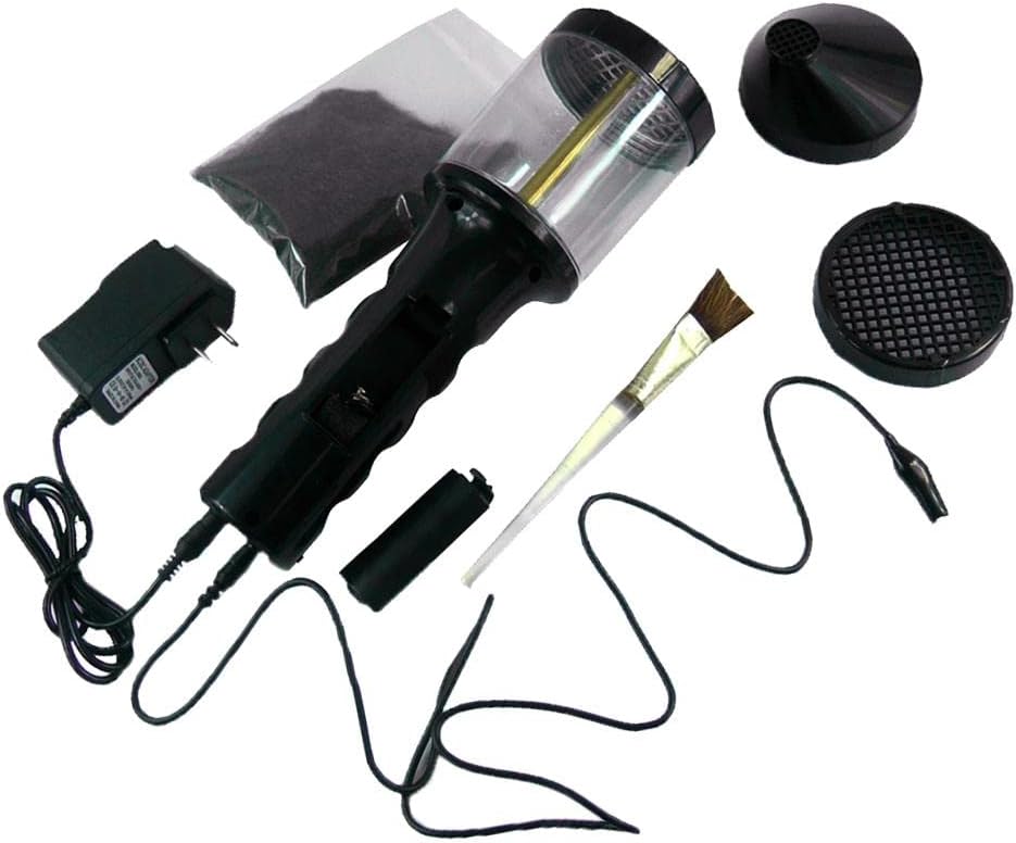 Portable Electrostatic Flock Applicator Tool for Model Trains & Dioramas - Static Flock Tool with Powerful Flocking - for War World Scenics & Railway Modeling Supplies image 2