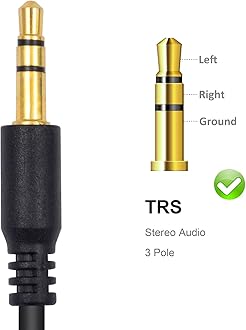 Poyiccot 3.5mm Headphone Splitter, 3.5mm Aux Splitter Cable, 1 to 6 Ways 1/8inch TRS Male to Female Stereo Extension Cable for Earphone Headset Speakers 1.5ft