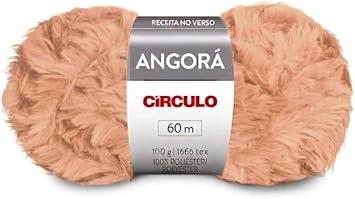 Circulo - Angora Yarn - 100% Polyester - 100 g / 3.5 oz / 60 m / 66 Yards - Super-Bulky Size 6 Chenille Yarn 7428
