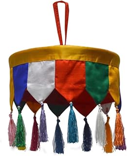 SALFEE 25cm Buddhist Hall Tibetan Style Decorative Home Treasure Building Pendant Decoration