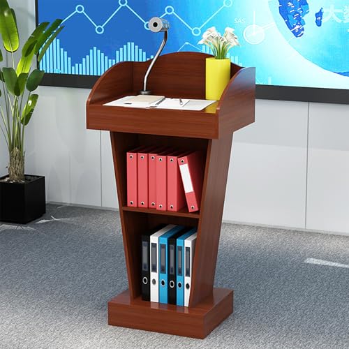 Atril de pie soporte madera cajón para eventos y restaurantes 2